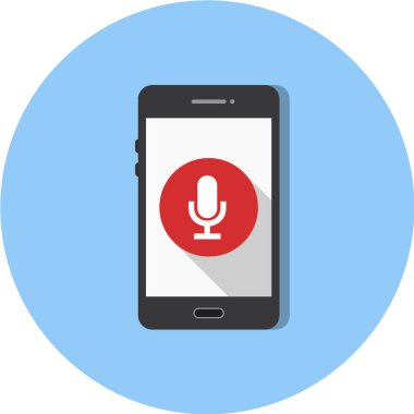 Modern telefon simgesinin vektör illüstrasyonu 