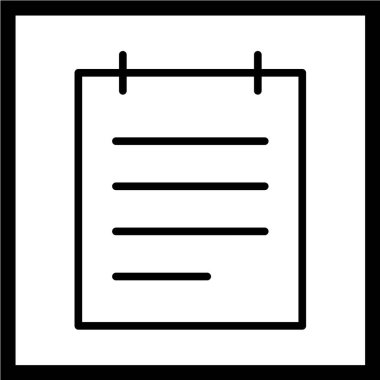 Pano vektör simgesi. Klip sanatı.