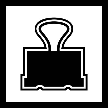 Klipsleme Simgesi Moda Biçiminde İzole Arkaplan       