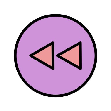 müzik düğmesi vektör illüstrasyonu, basit simge