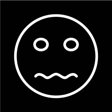 Gülümseme simgesi, vektör illüstrasyonu