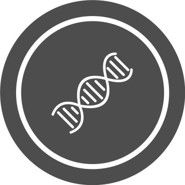 DNA imza çizgisi vektör simgesi