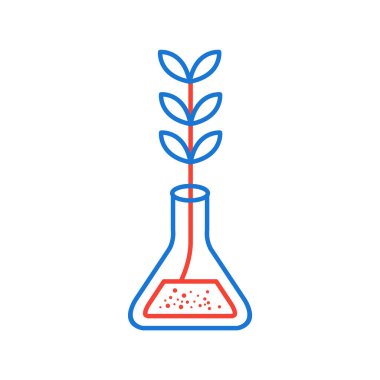 Deneysel Büyüme Simgesi Moda Biçiminde İzole Arkaplan      