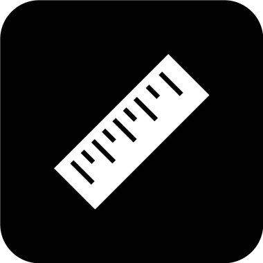 cetvel vektör illüstrasyonu, basit simge