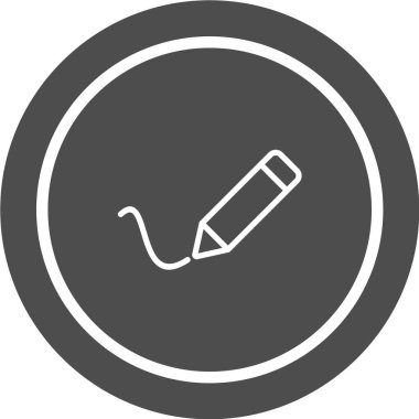 kalem satırı vektör simgesi.