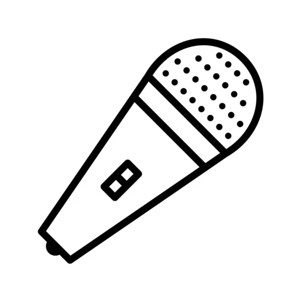 Ilustração Vetorial Moderno Falta Ícone Microfone — Vetor de Stock