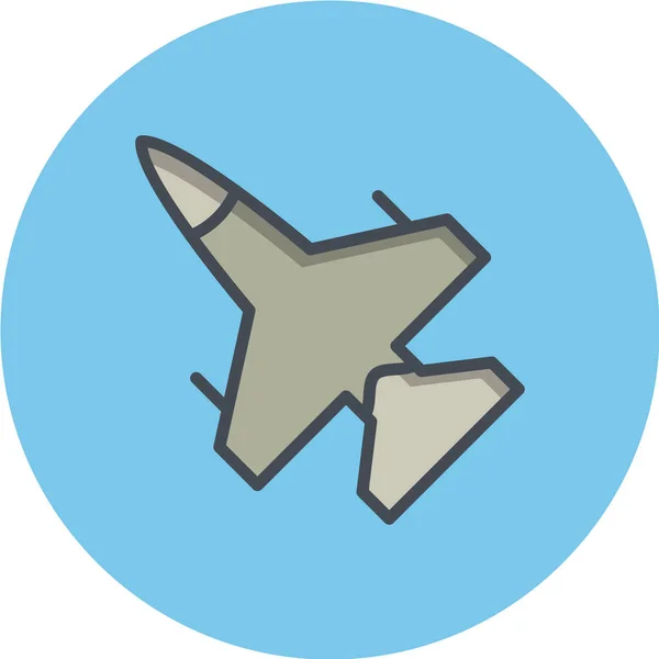 Самолет Значок Самолета Векторная Иллюстрация — стоковый вектор