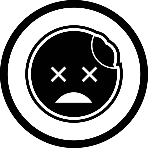 Icona Zombie Emoji Stile Tendenza Isolato Sfondo — Vettoriale Stock