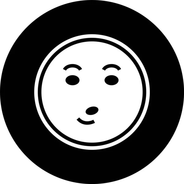 Vissla Emoji Ikonen Trendig Stil Isolerad Bakgrund — Stock vektor