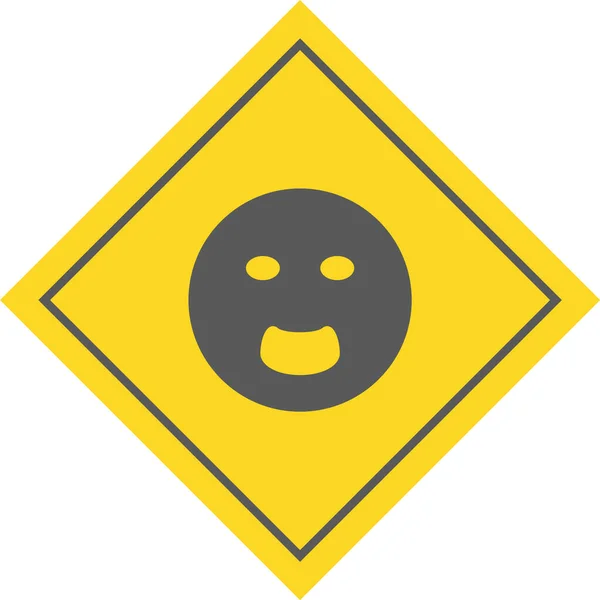 Shouting Emoji Значок Стилі Модний Ізольований Фон — стоковий вектор