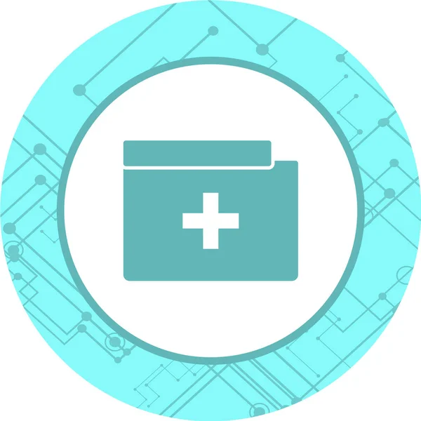 Icono Médico Plano Ilustración Vectorial — Vector de stock