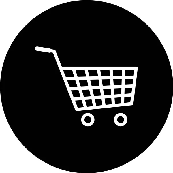 Icono Del Carrito Compras Ilustración Del Vector — Archivo Imágenes Vectoriales