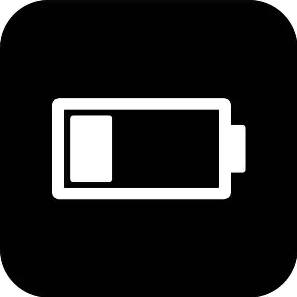 Illustration Vectorielle Batterie Icône Simple — Image vectorielle