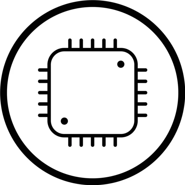 Illustration Vectorielle Icône Carte Circuit — Image vectorielle