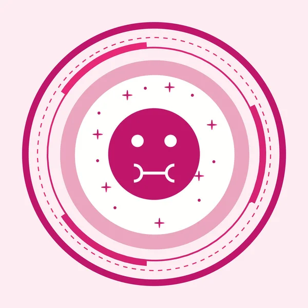 流行风格的Emoji Icon孤独寂寞的背景音乐 — 图库矢量图片