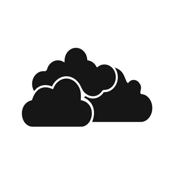 Icono Nube Ilustración Vectorial — Vector de stock