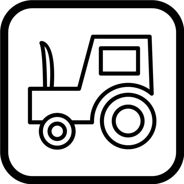Une Illustration Vectorielle Camion — Image vectorielle