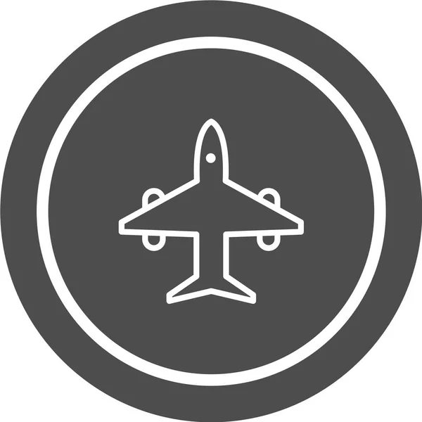 Icono Del Vector Aviones Signo Viaje Símbolo Vuelo — Vector de stock