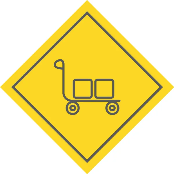 Pictogram Verkeersbord Vectorillustratie — Stockvector