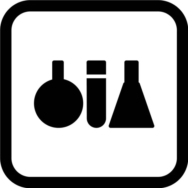 Ilustração Vetorial Química Ícone Simples —  Vetores de Stock