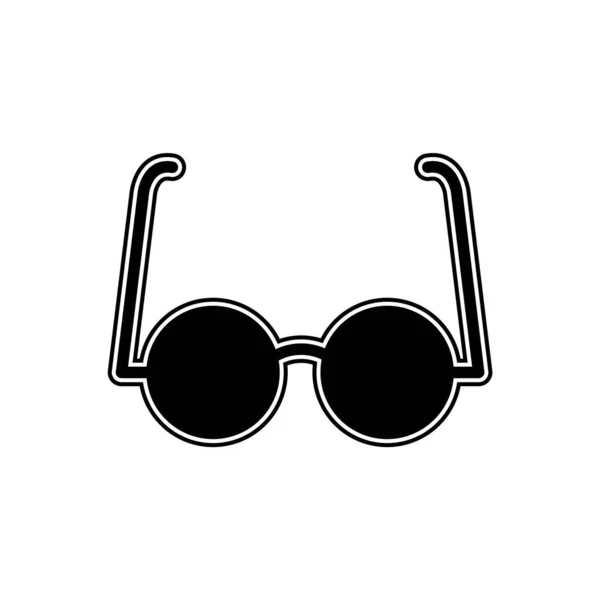 Ikona Okularów Eksperymentalnych Modnym Stylu Odosobnione Tle — Wektor stockowy