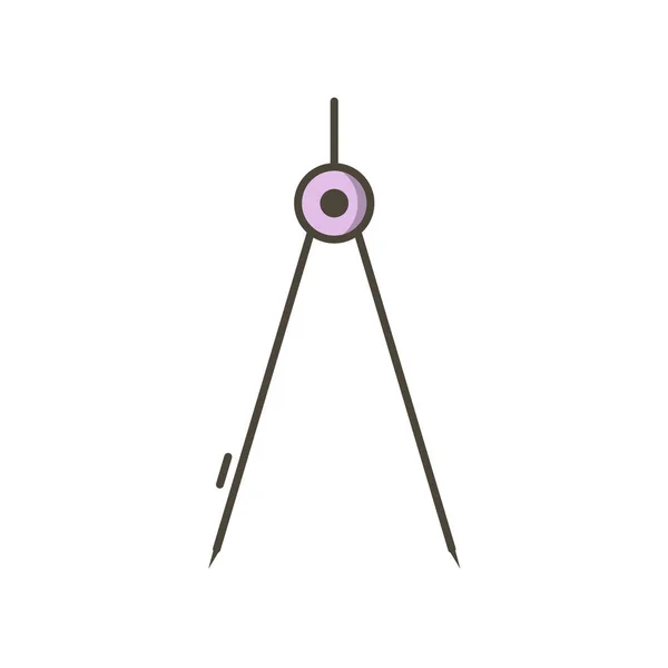 Vektorová Ilustrace Moderních Kompas — Stockový vektor