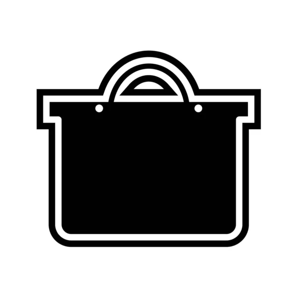 ショッピングバッグアイコンベクトルイラストグラフィックデザイン — ストックベクタ