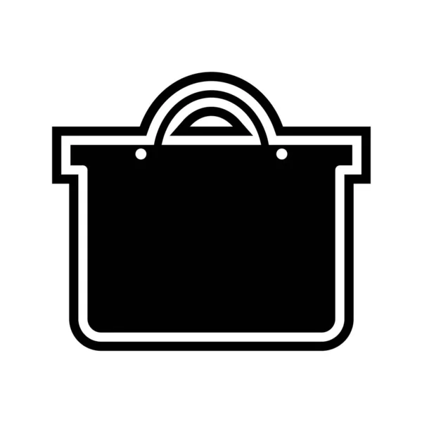 Icono Bolsa Compras Vector Ilustración Diseño Gráfico — Vector de stock