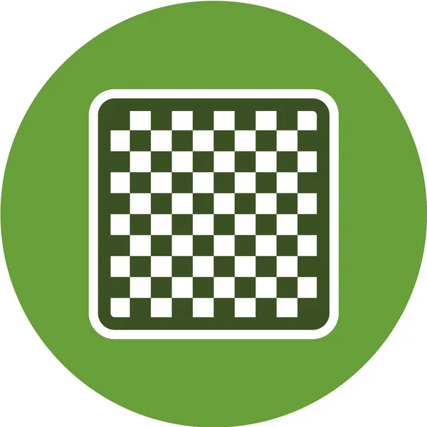 Aangevinkt Vlaggetje Groene Cirkel — Stockvector