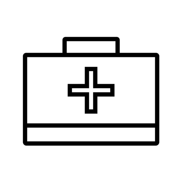 Medicinsk Väska Ikon Vektor Illustration — Stock vektor