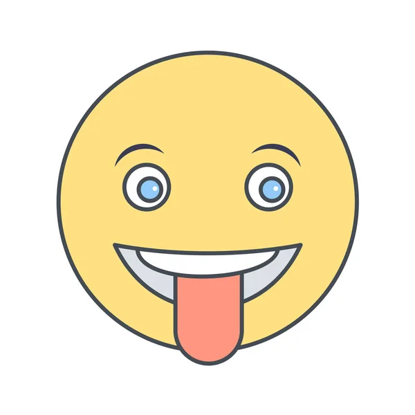 Ícone Emoji Estilo Moderno Isolado Fundo — Vetor de Stock