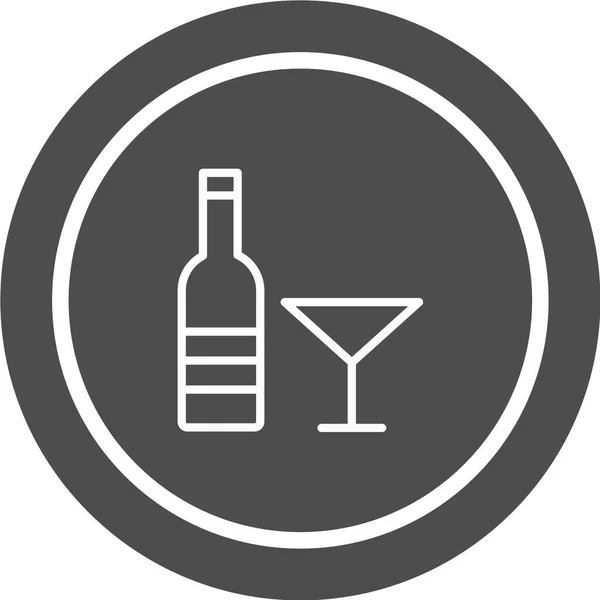 Ilustración Vectorial Iconos Para Alimentos Bebidas — Vector de stock