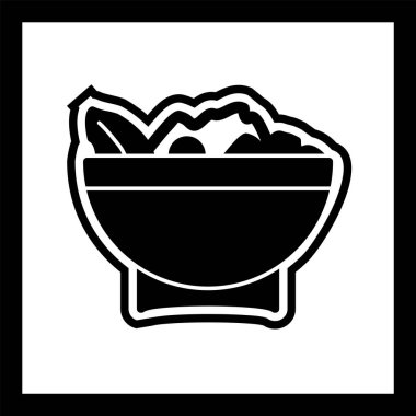 Salata Simgesi Moda Biçimli Ayrı Arkaplan