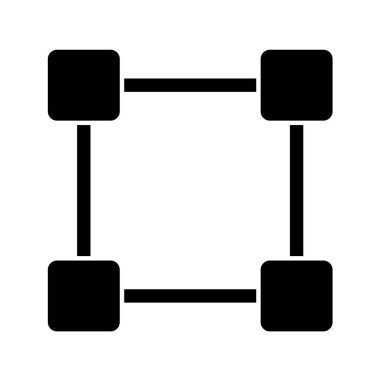 spor salonu ikonu vektör illüstrasyonu