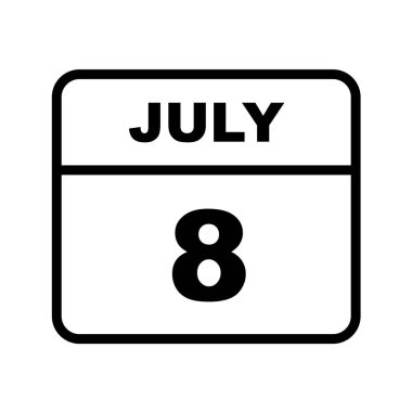 Takvim İmza Simgesi, vektör illüstrasyonu