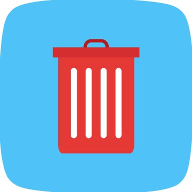 Çöp kutusunun vektör illüstrasyonu