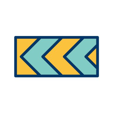 Yol simgesi, vektör illüstrasyonu