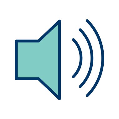 Hoparlör simgesi, vektör illüstrasyonu