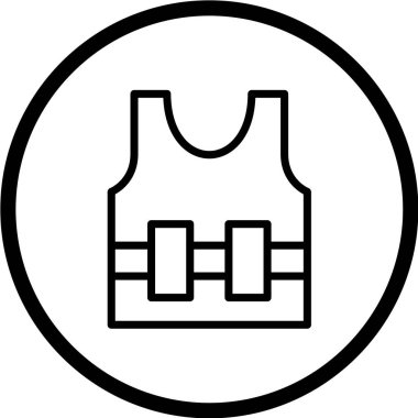 Modern b 'nin vektör illüstrasyonunda giysi ikonu yok