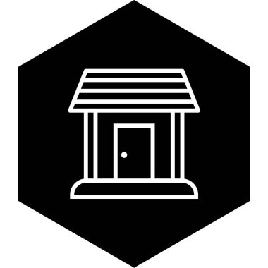 Dükkan Simgesi Moda Biçiminde İzole Arkaplan