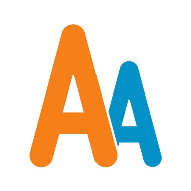 W harfi logo ikonu tasarım vektörü çizimi