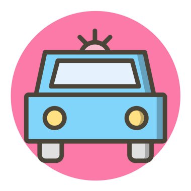 araba renkli vektör simgesi