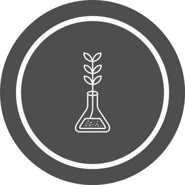 Deneysel Büyüme Simgesi Moda Biçiminde İzole Arkaplan      