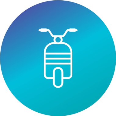 motosiklet işareti simgesi, vektör illüstrasyonu