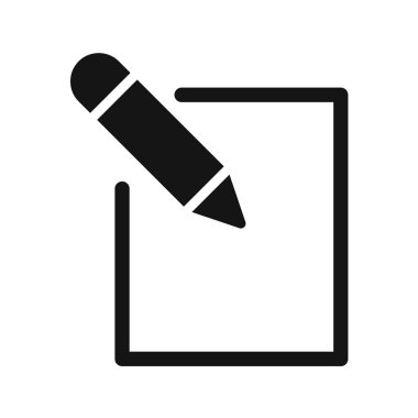 Kalem simgesi, vektör illüstrasyonu