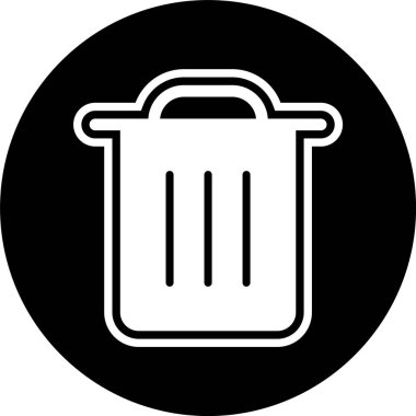 Moda Biçimli Çöp Simgesi İzole Arkaplan