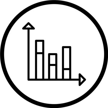 grafik çizelgesi vektör simgesi