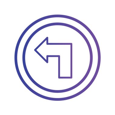 Yol simgesi, vektör illüstrasyonu