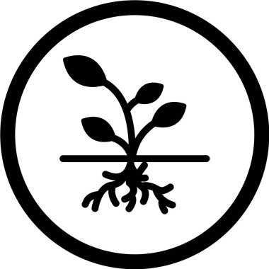 bitki ağ ikonu vektör illüstrasyonu 