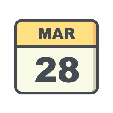 Takvim simgesi tasarımı, vektör illüstrasyonu